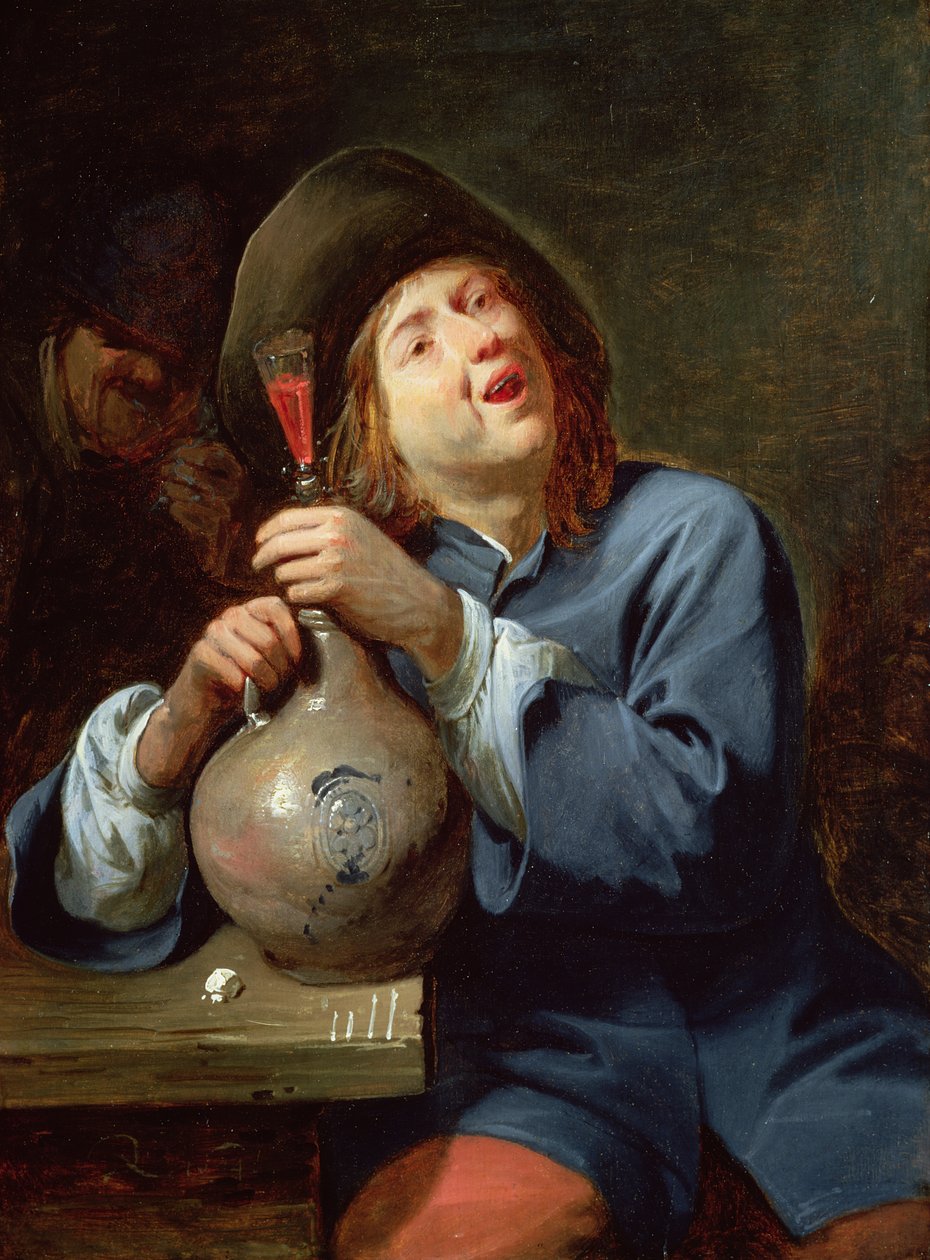 The Singer,1644 (panel) by David II Ryckaert