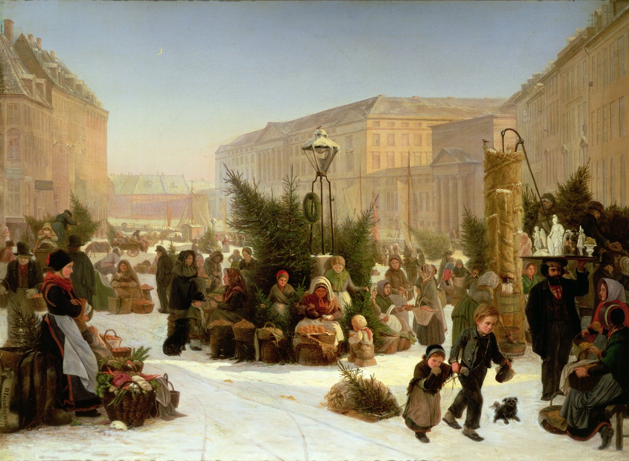 Noel Ağaçları Satmak, 1853 by David Jacobsen