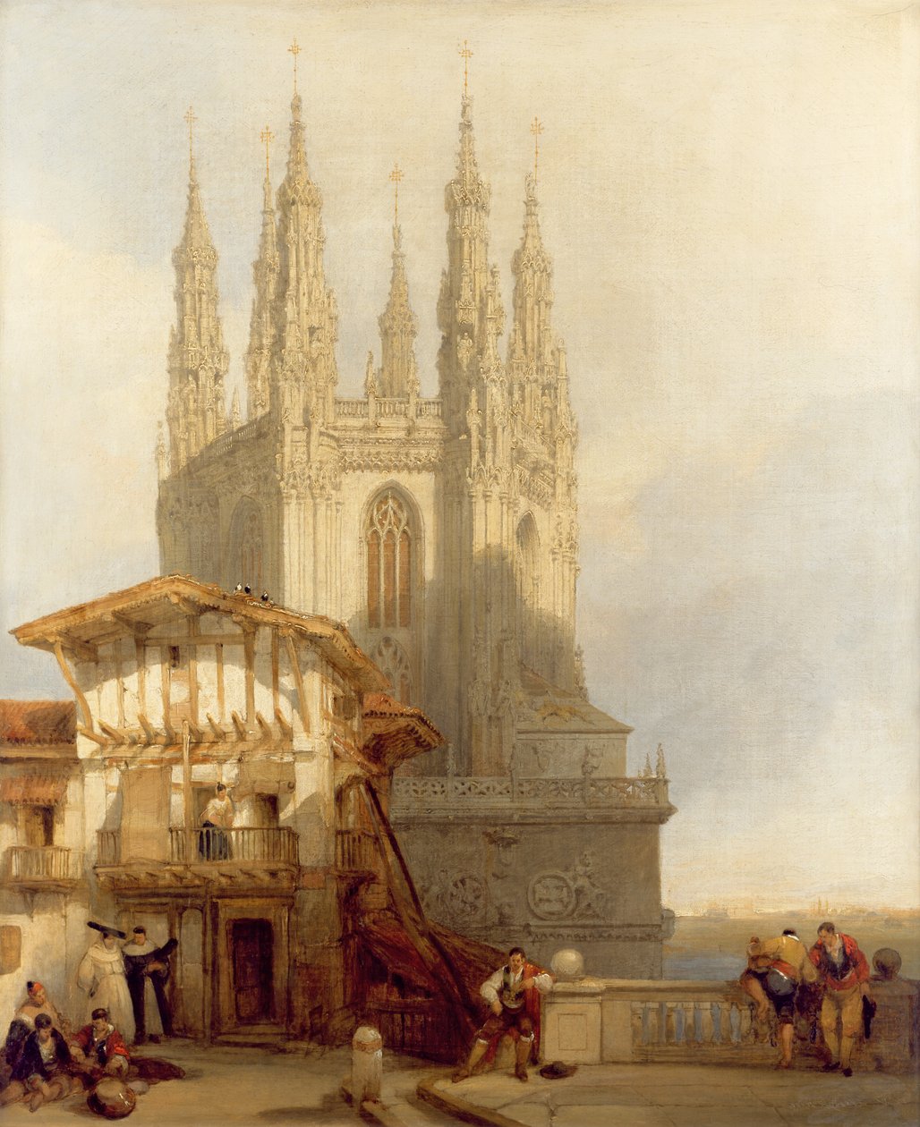 Kuzey Transept Girişi, Burgos Katedrali, 1835 by David Roberts