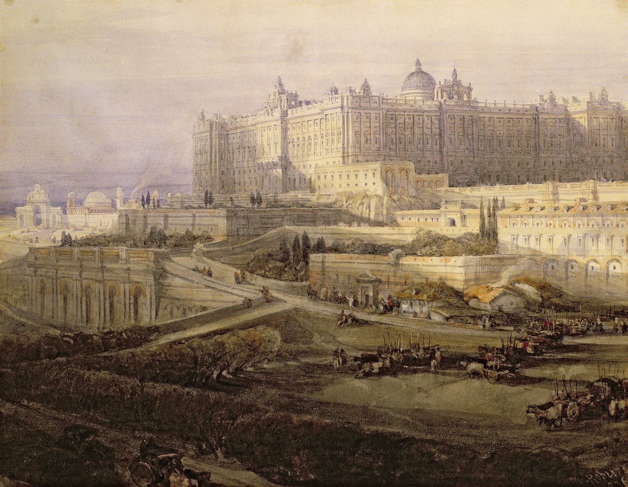 Kraliyet Sarayı, Madrid by David Roberts