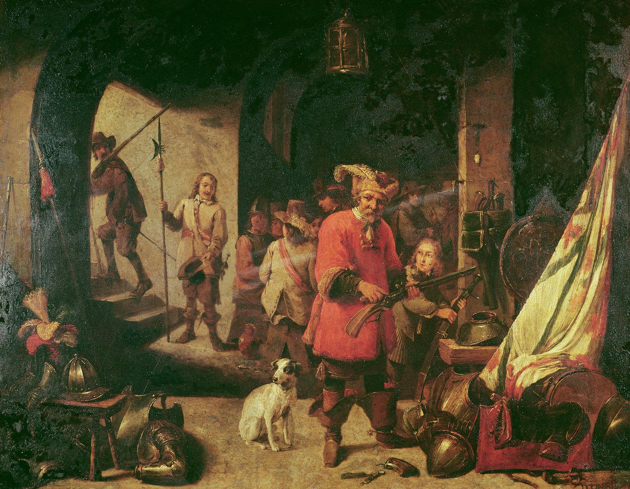 Silah Deposu, 1667 by David Teniers the Younger