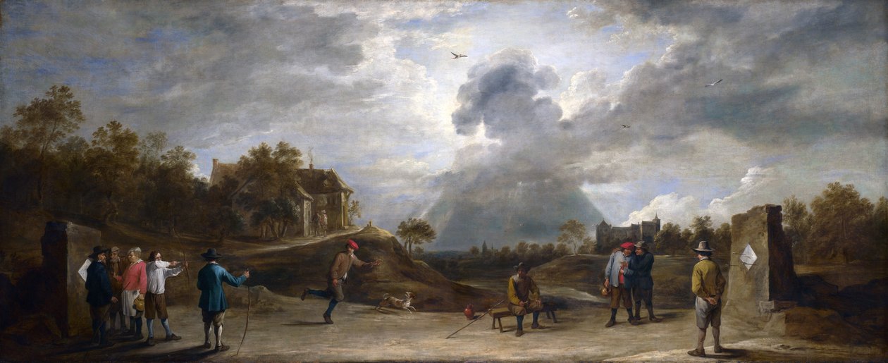 Okçulukta Köylüler by David Teniers the Younger
