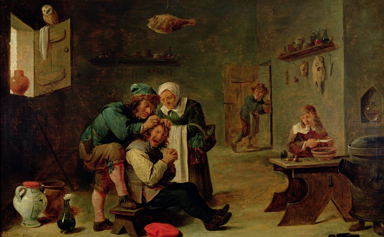 Cerrahi Operasyon (yağ) by David Teniers the Younger