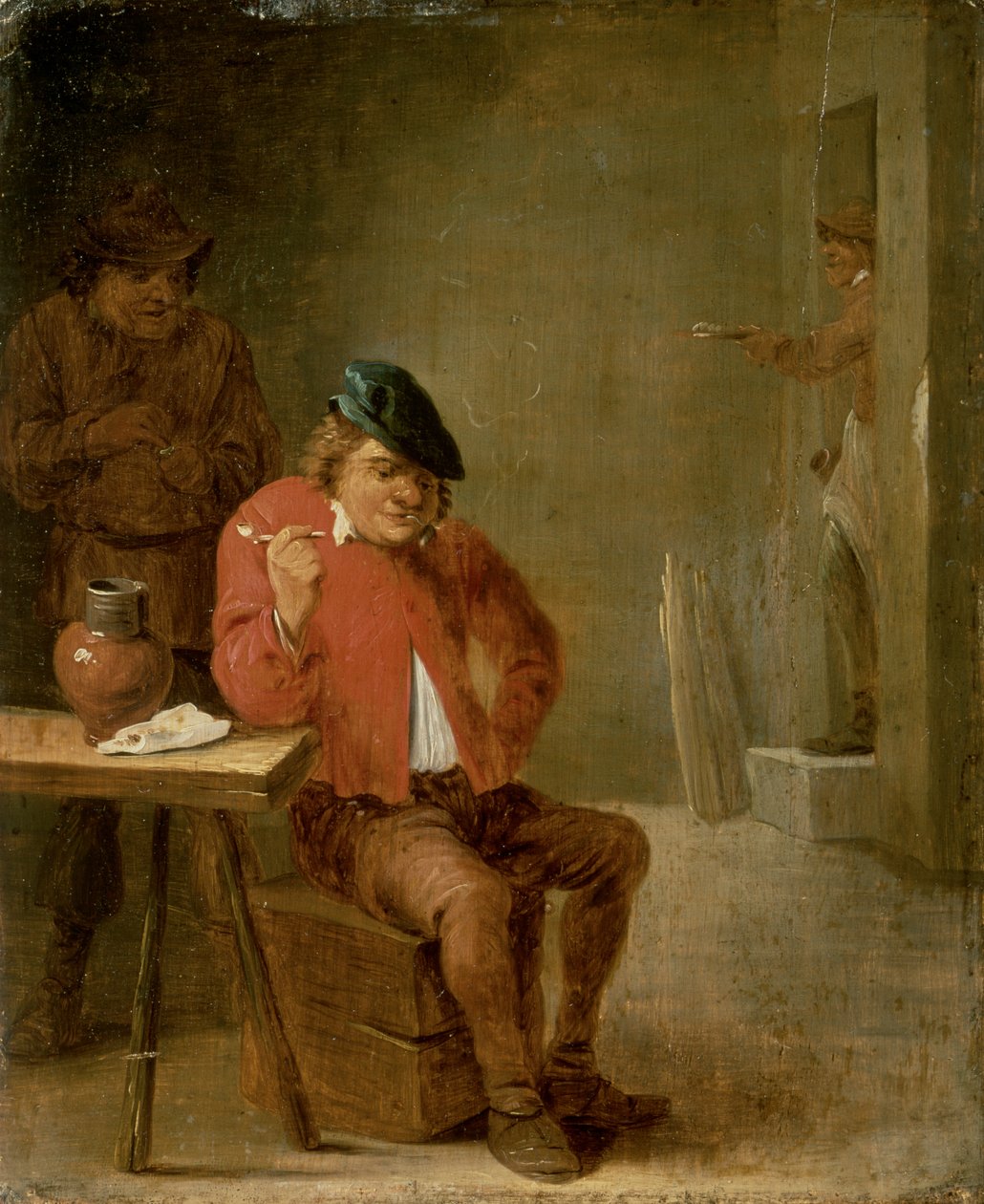 sigara içen by David Teniers the Younger