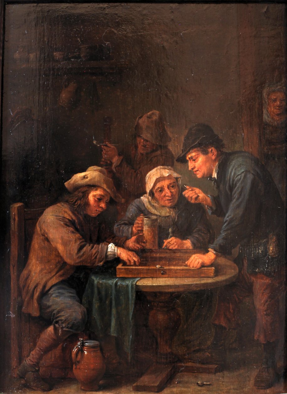 Trictrac oyuncuları by David Teniers the Younger