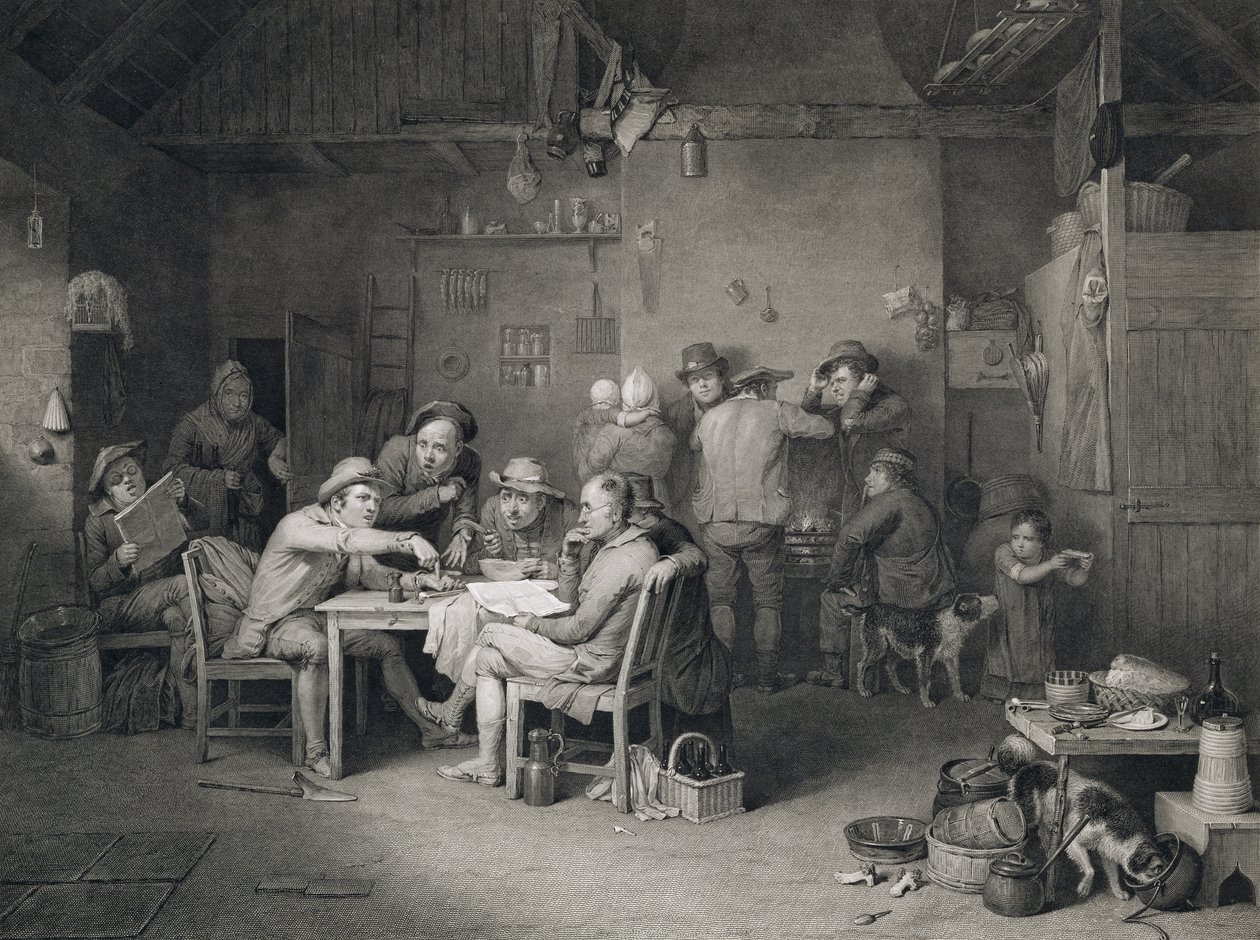 Köy Politikacıları, Abraham Raimbach (1784-1868), 1814 by David Wilkie