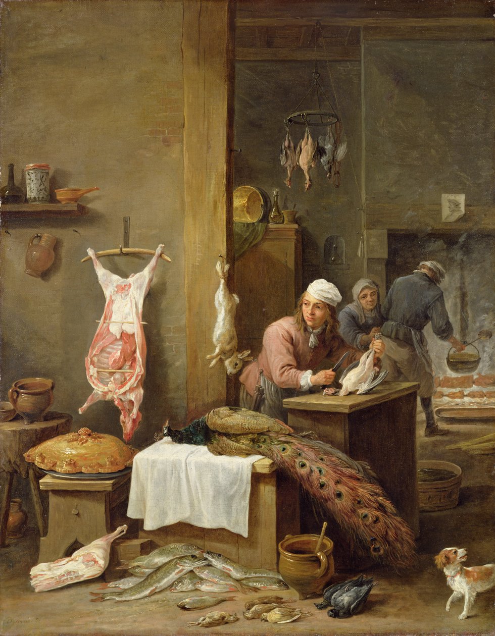 Mutfakta, 1669 by David Teniers the Younger