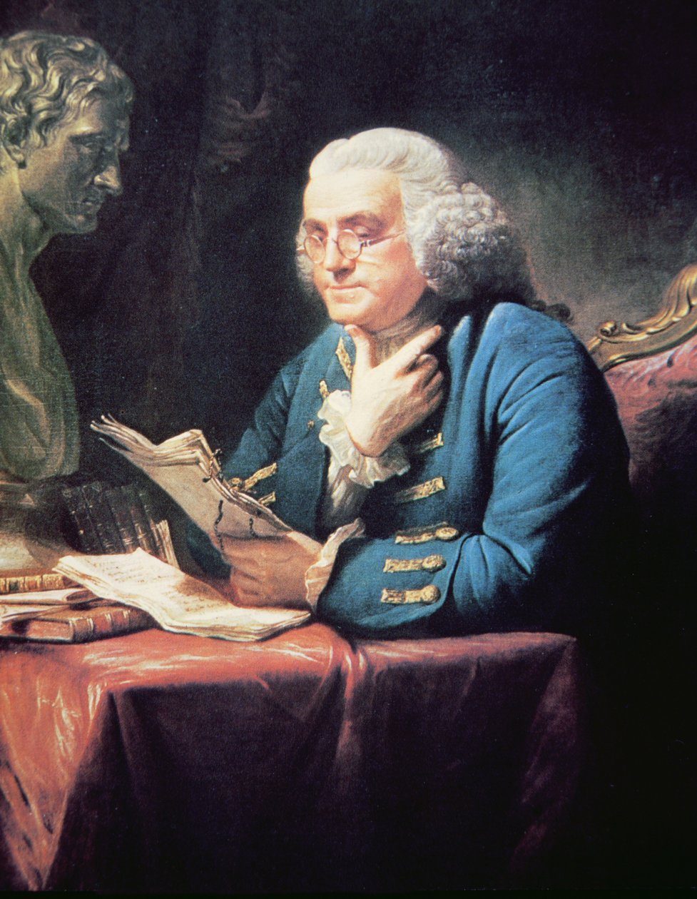 Benjamin Franklin by David (after) Martin