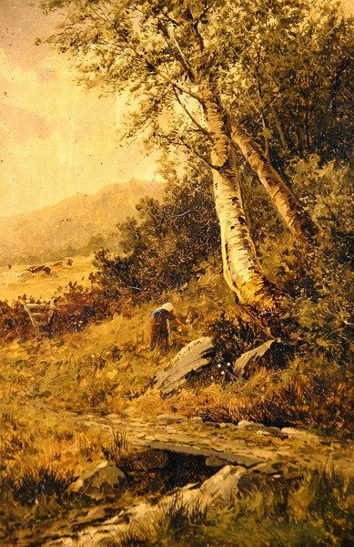 Manzara (tuval üzerine yağlı boya) by David Bates