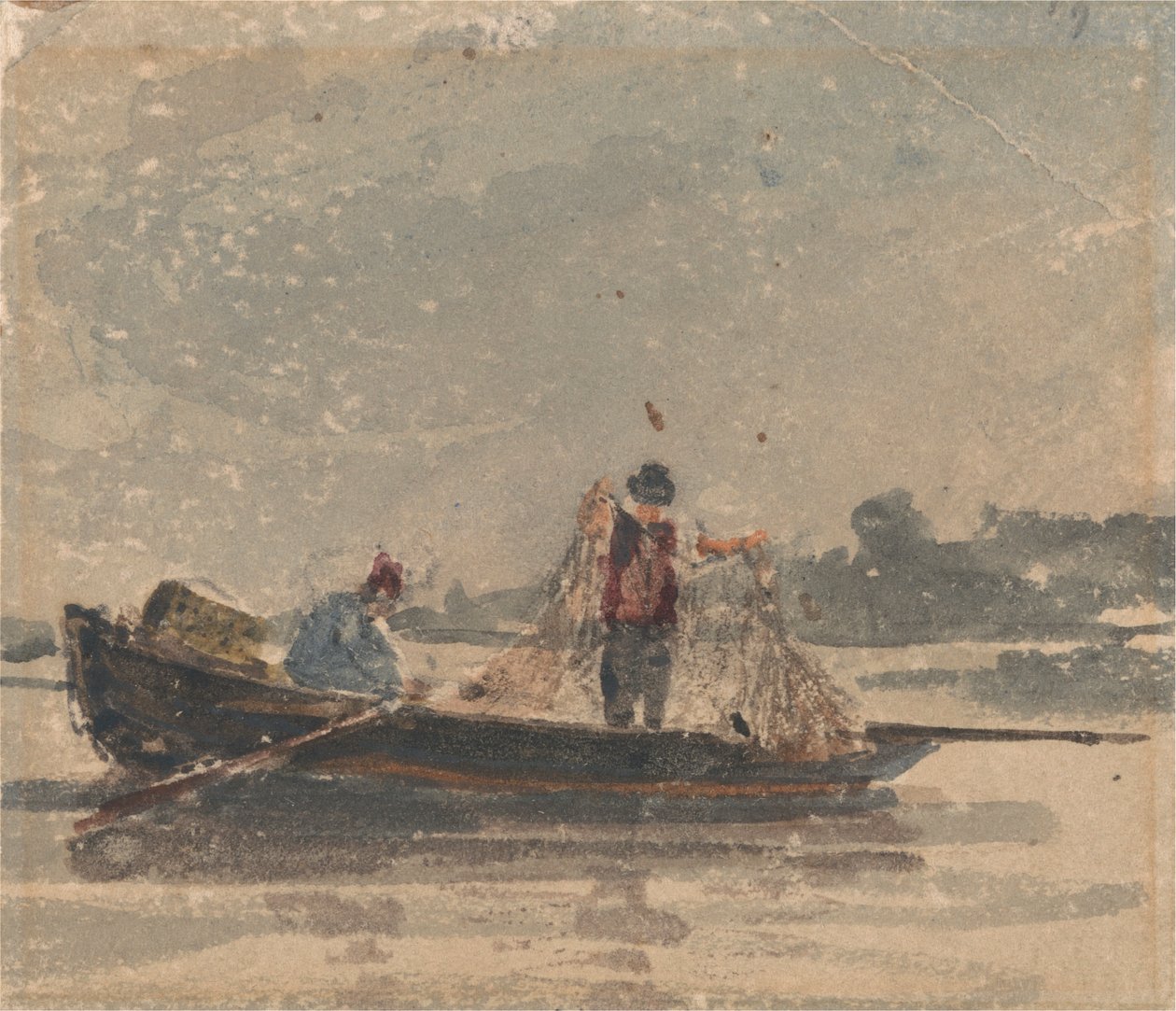 Ağ çeken balıkçılar by David Cox
