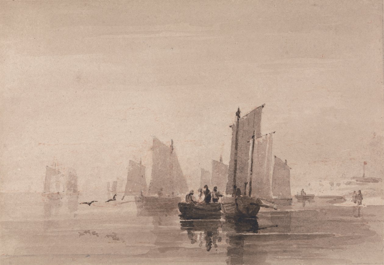 Hastings'te balık tutmak by David Cox