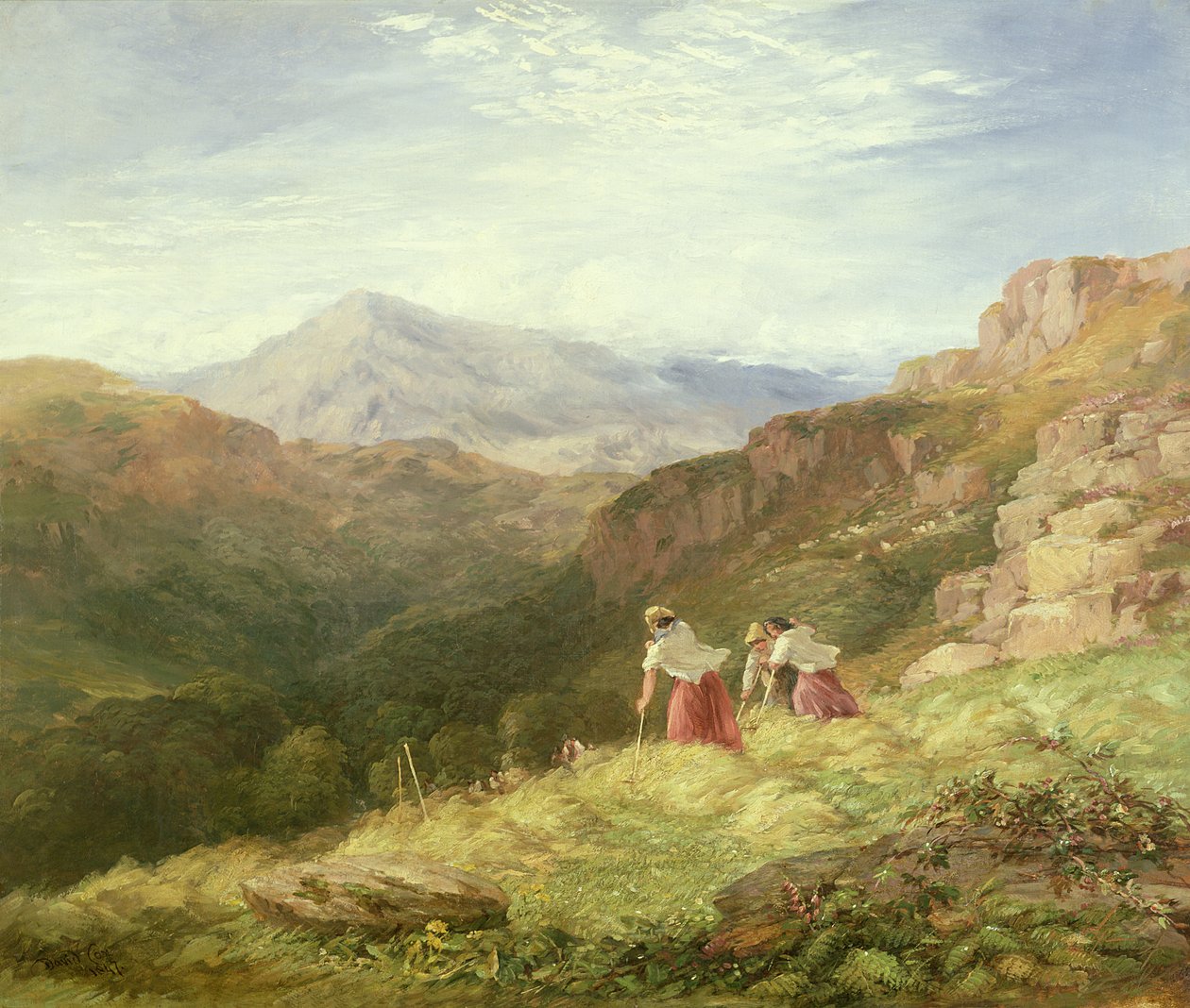 Saman Yapımı, Snowdon, 1847 by David Cox