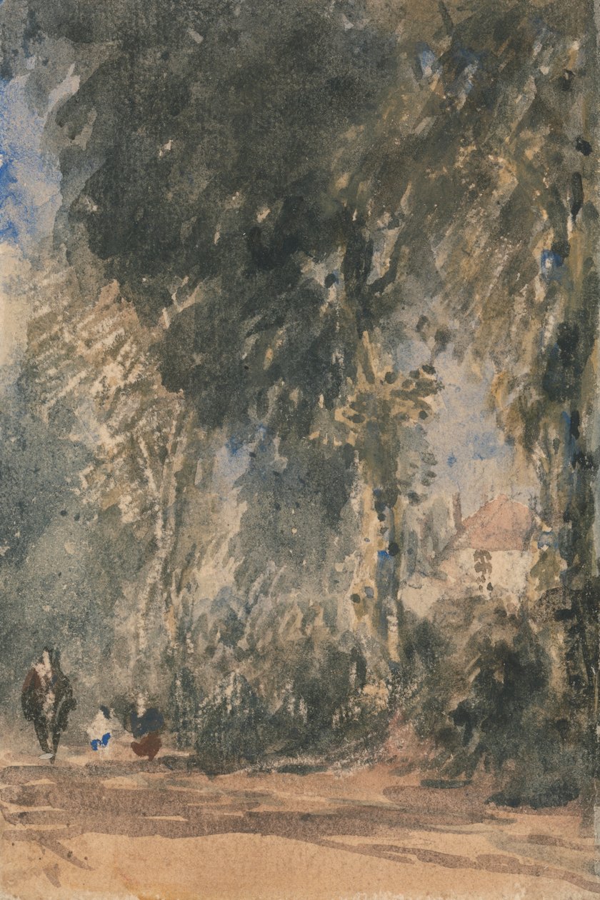 The Abbey Gates Greenfield House'a Bakıyor by David Cox