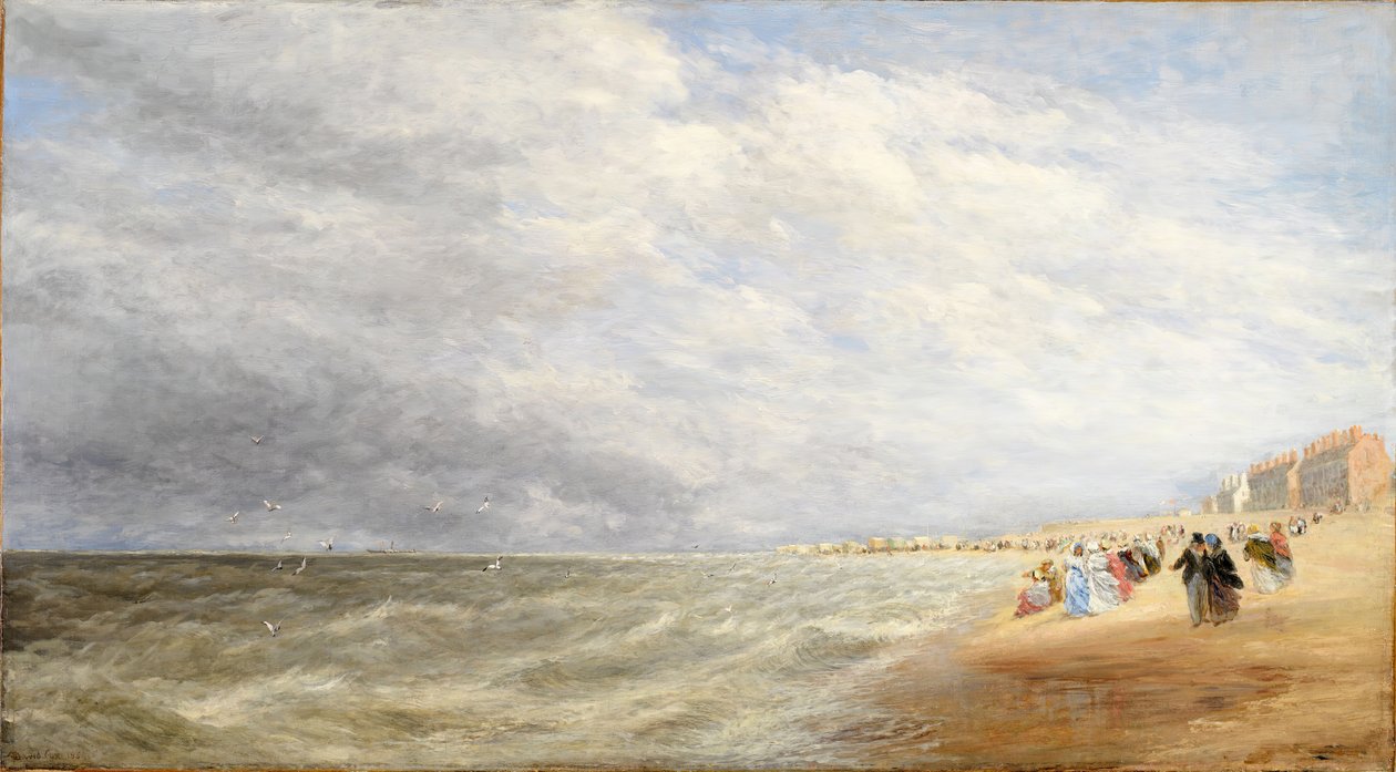 Rhyl Sands, 1855. by David Cox the elder