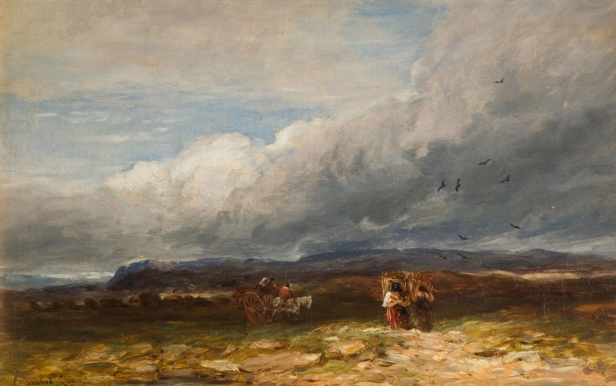 Turba Toplayıcılar, 1850. by David Cox the elder