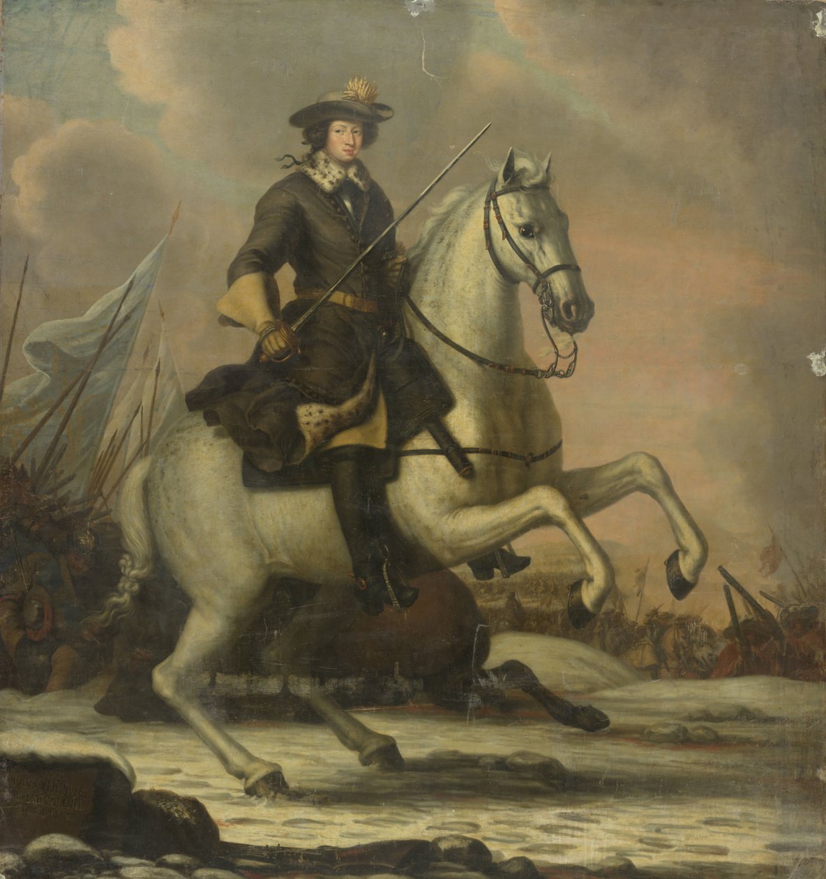 Charles XI (1665-97), İsveç Kralı by David Ehrenstrahl