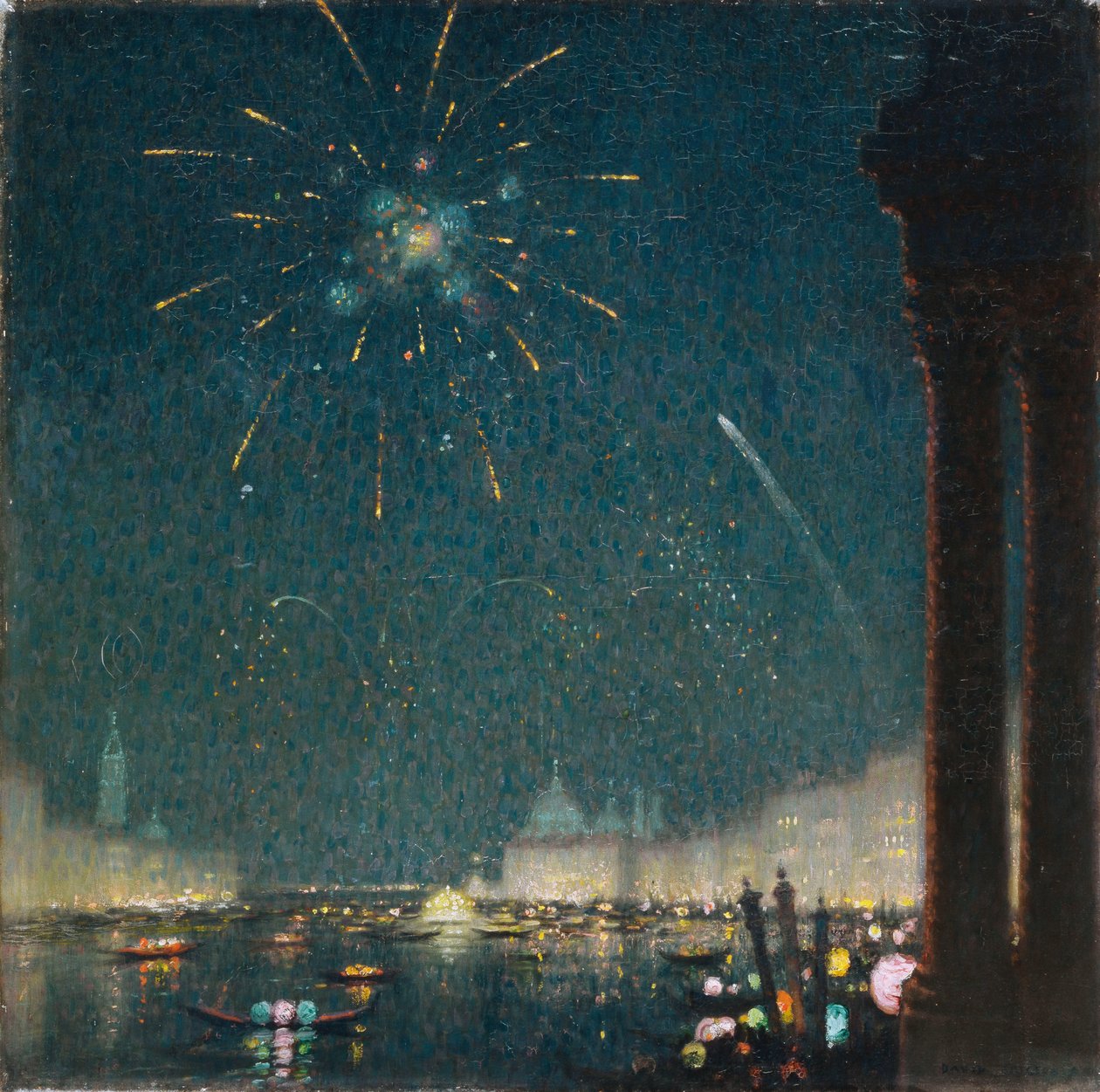 Venedik Karnavalı (tuval üzerine yağlı boya) by David Ericson