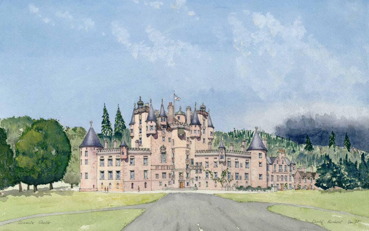 Glamis Kalesi, Tayside (wc) by David Herbert