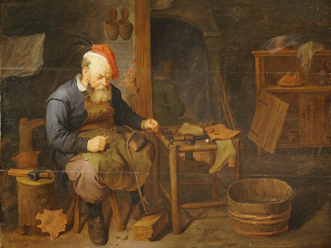 Bir kunduracı by David III Ryckaert