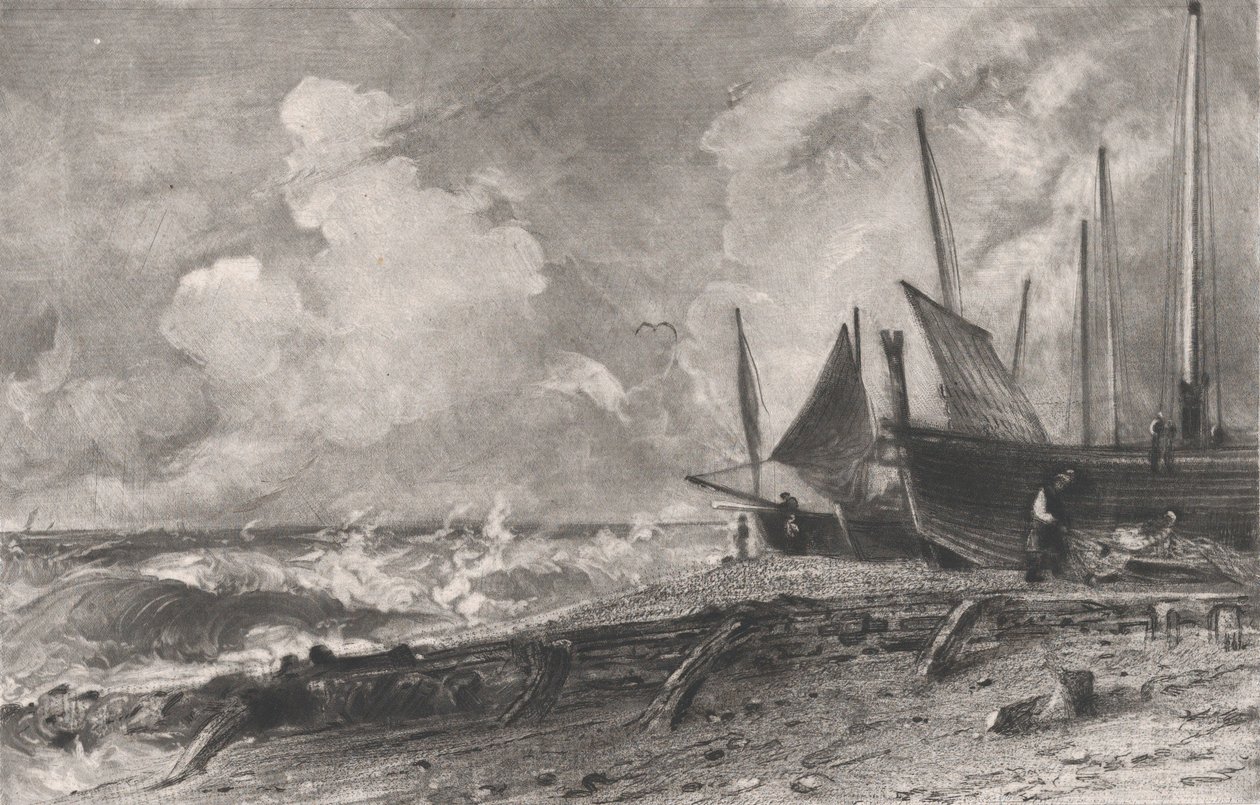 Bir Deniz Sahili, 1830. by David Lucas