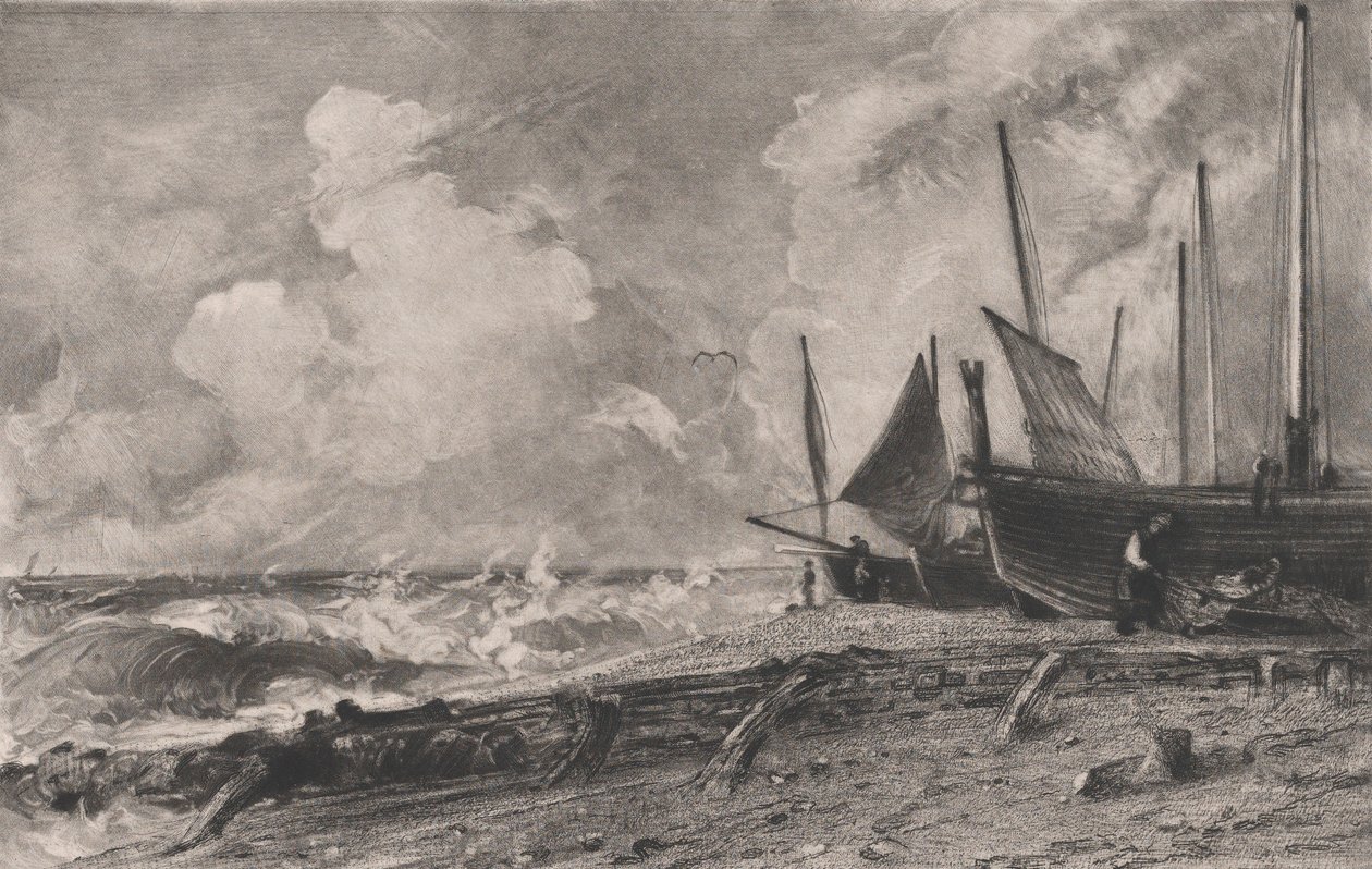 Bir Deniz Sahili, 1830. by David Lucas