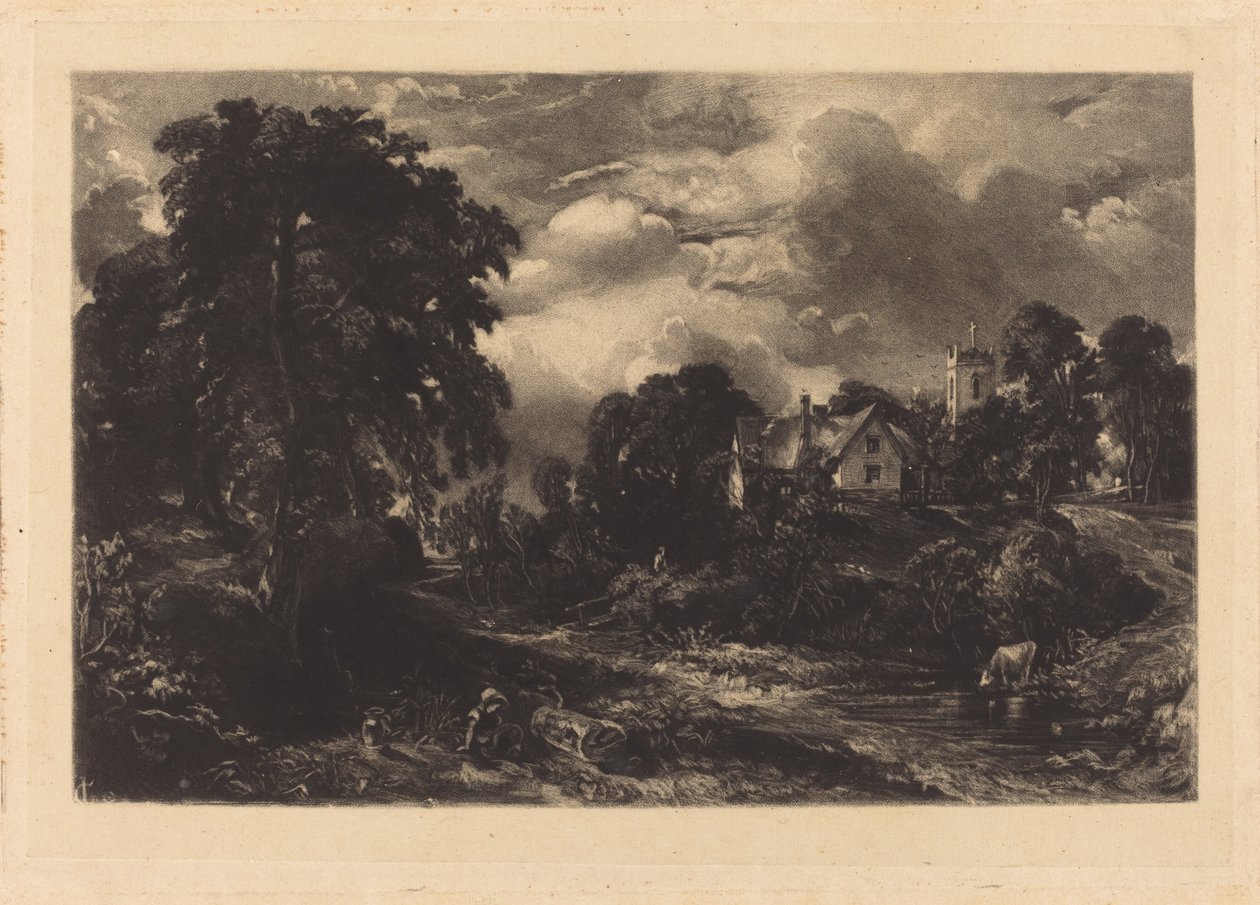 Glebe Çiftliği (b) by David Lucas after John Constable