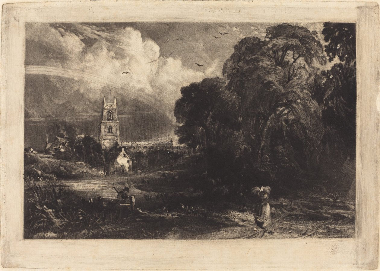 Stoke-by-Nayland by David Lucas after John Constable