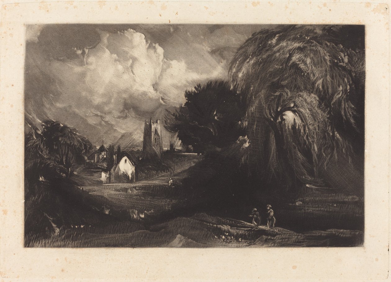 Stoke-by-Nayland by David Lucas after John Constable