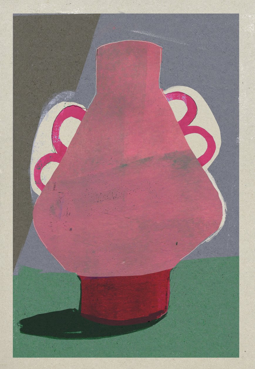 Pembe Saksı, 2023 (karışık teknik) by David McConochie