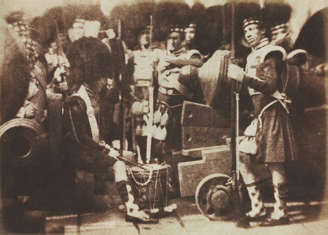 Edinburgh Kalesi'ndeki İskoç Muhafızları by David Octavius Hill