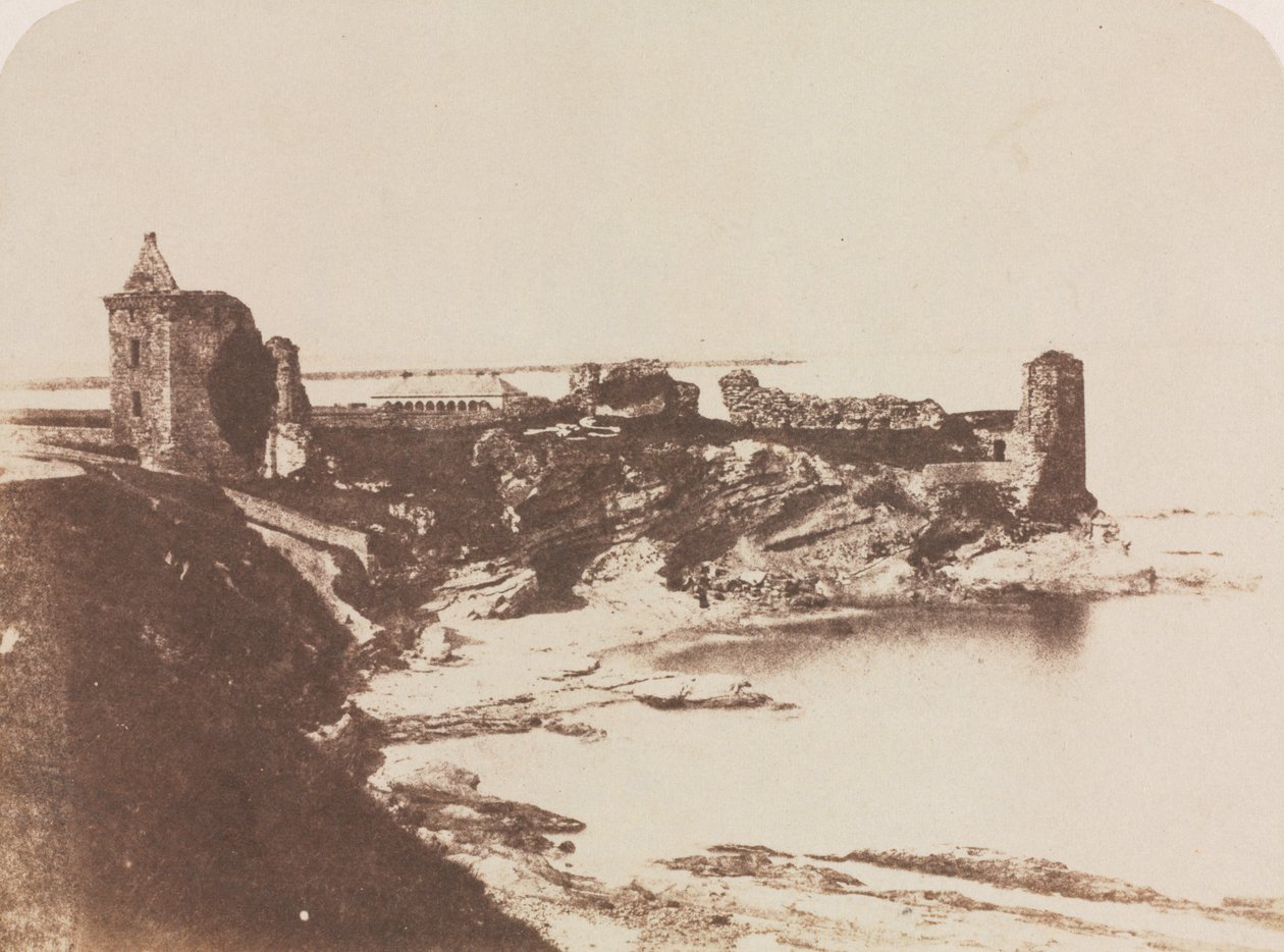 Güneydoğudan St. Andrews Kalesi, by David Octavius Hill