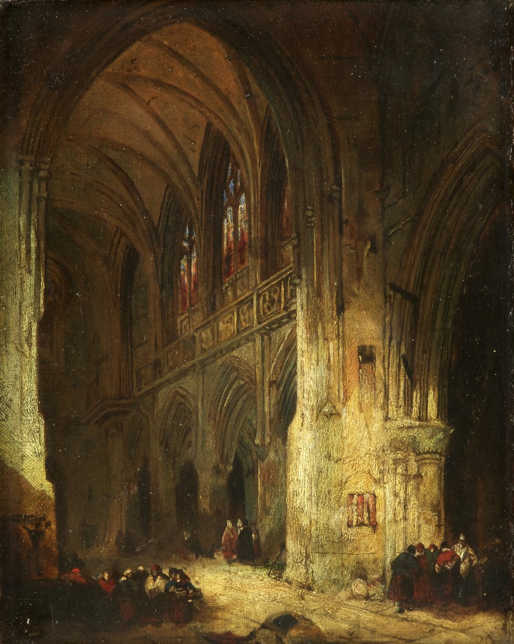 Kilise İçi (tuval üzerine yağlı boya) by David Roberts