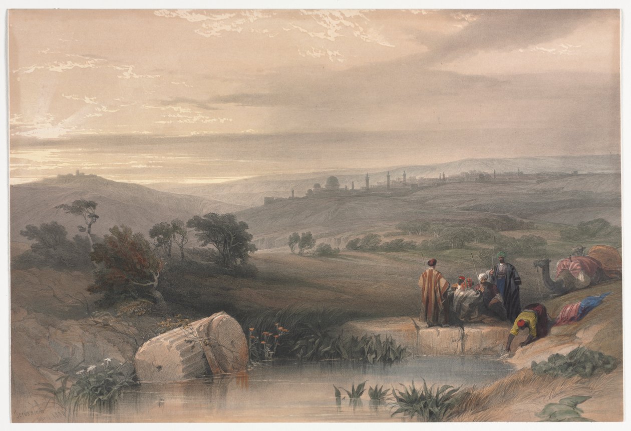 Kuzeyden Kudüs, 1839. by David Roberts