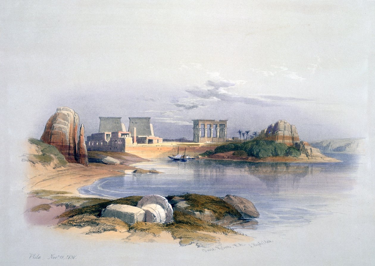 Philae, 1838 by David Roberts