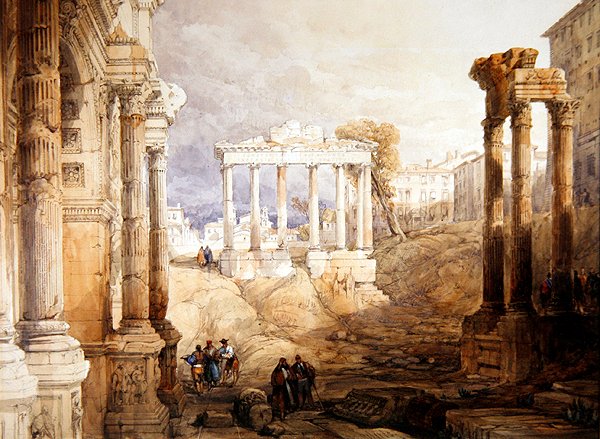 Forum, Roma by David Roberts