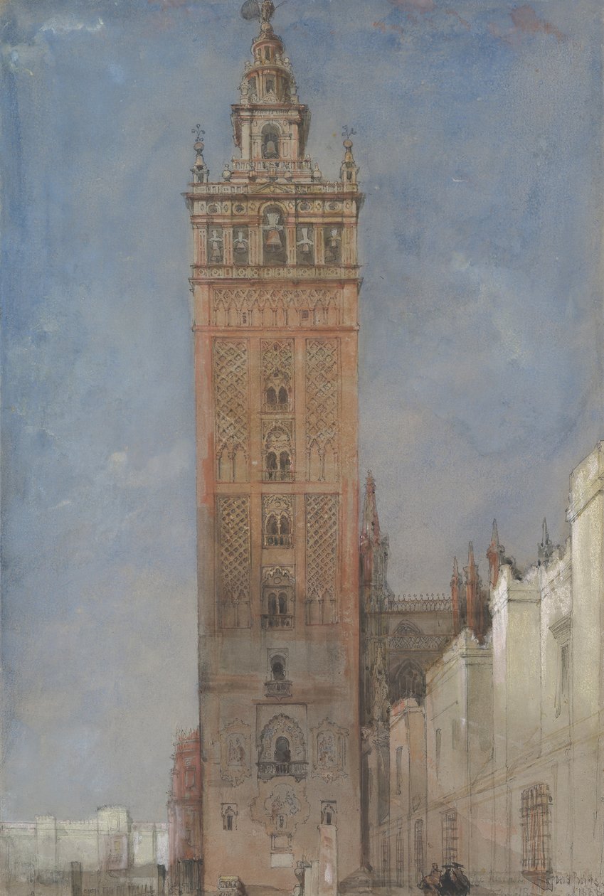 Giralda, Sevilla, 1833. by David Roberts
