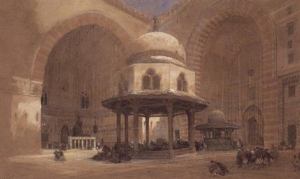 Sultan Hasan Camii, Kahire by David Roberts