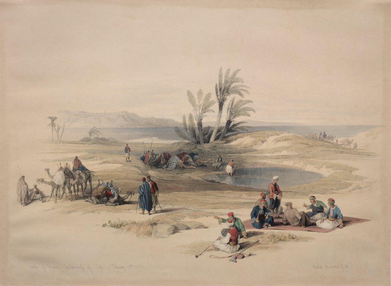 Musa Kuyuları, Tyh Vahşi Doğası, 1839. by David Roberts
