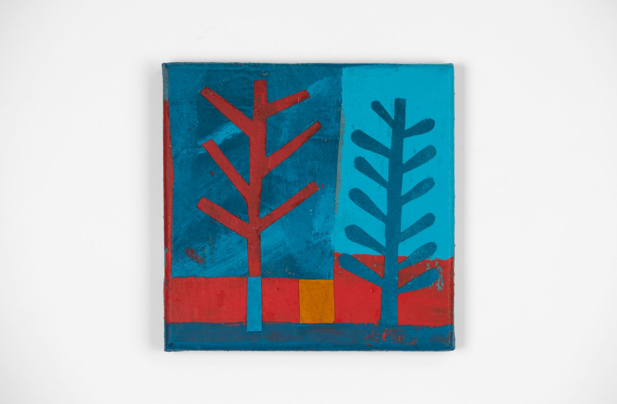 Wild Fire 2, 2021 (boya ve kolaj) by David Shillinglaw