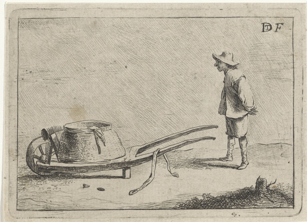 Adam bir el arabası by David Teniers (II)