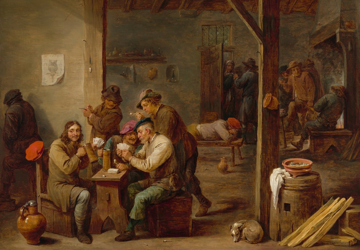 Taverna Sahnesi, 1658. by David Teniers II