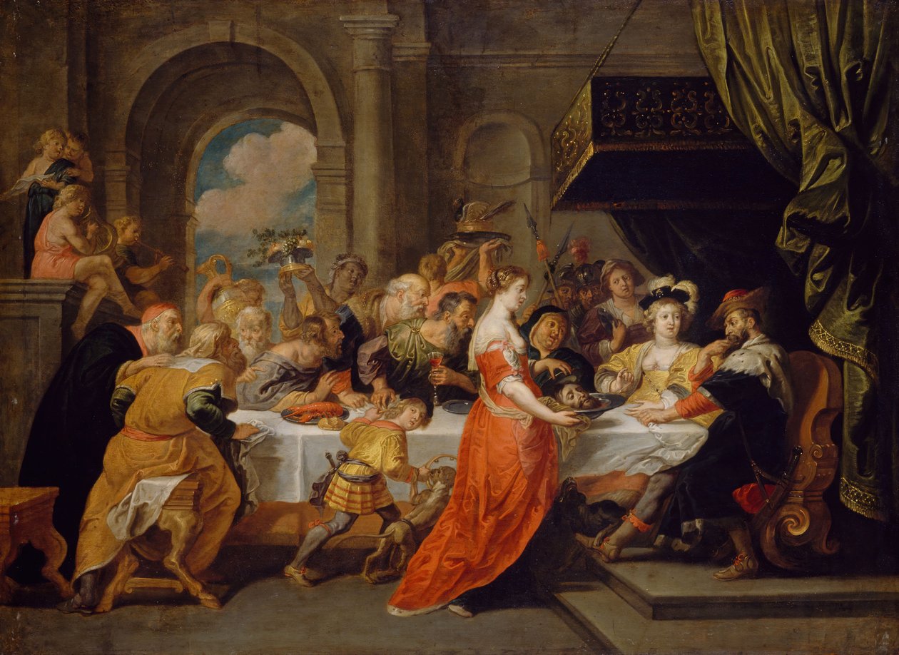 Hirodes Bayramı, 1640-1690. by David Teniers II