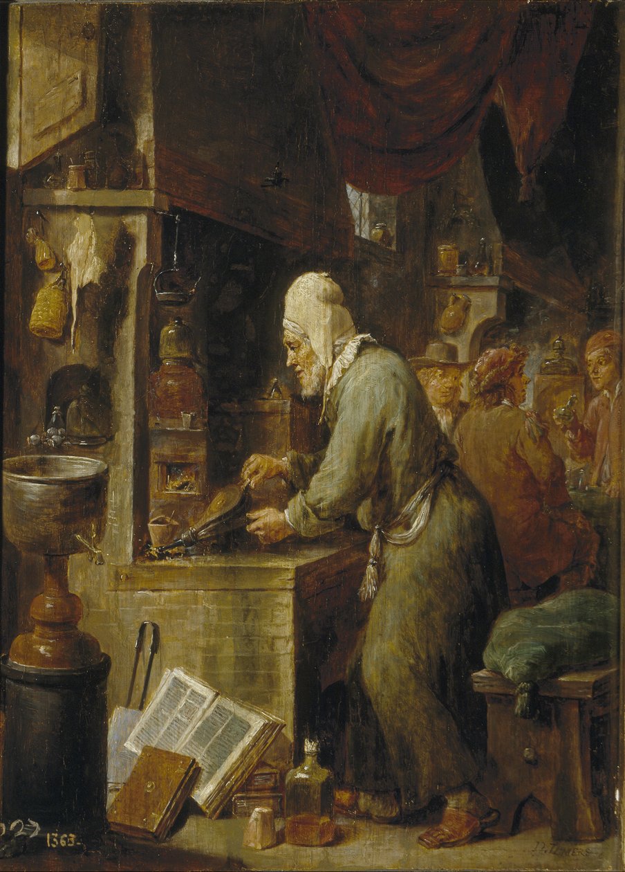 Bir Simyacı, 1631-1640 by David Teniers the Younger