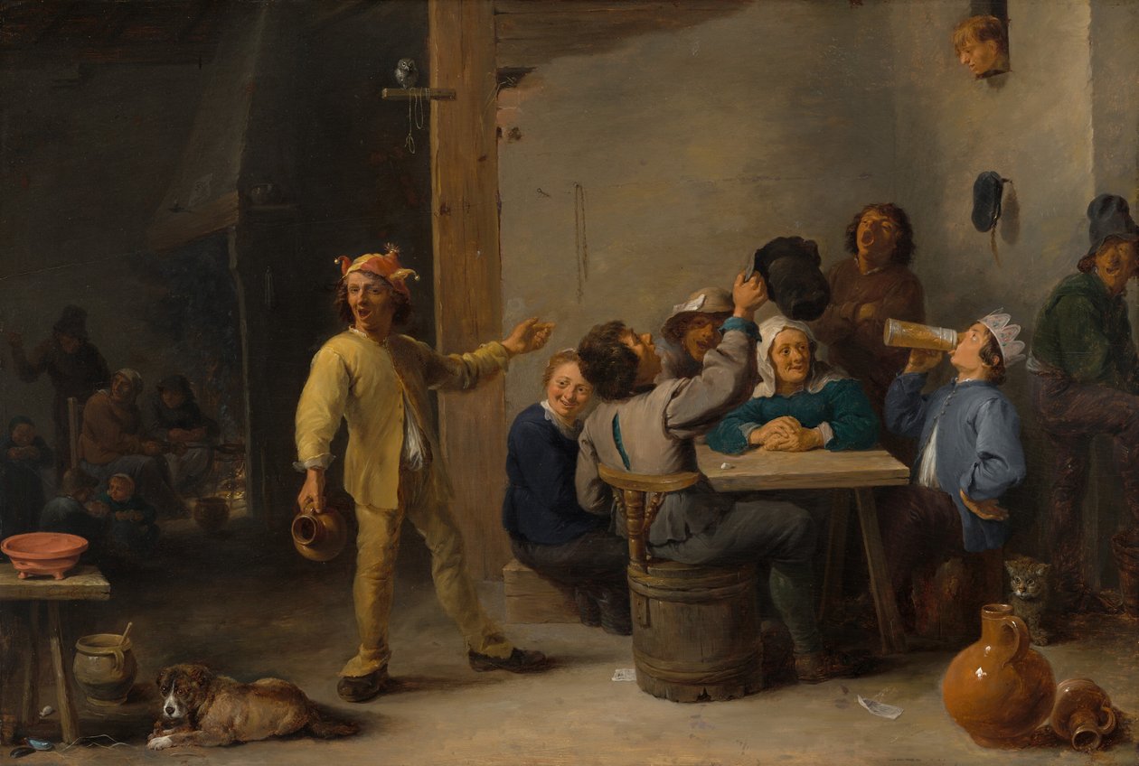 On İkinci Geceyi Kutlayan Köylüler by David Teniers the Younger