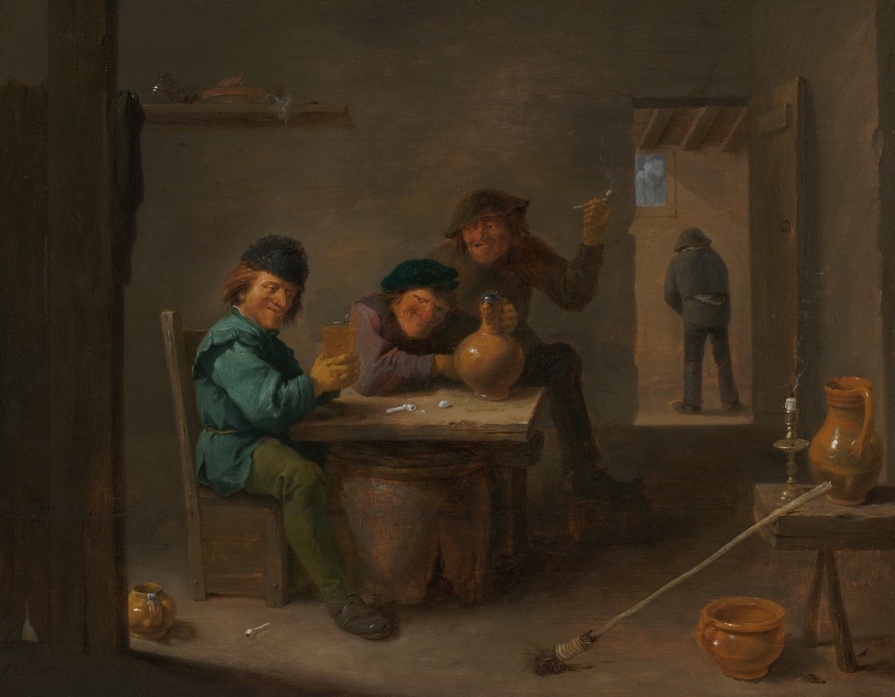 Bir Tavernada Köylüler by David Teniers the Younger