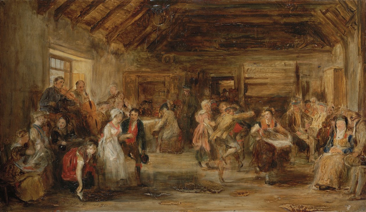 ದಿ ಪೆನ್ನಿ ವೆಡ್ಡಿಂಗ್, ಎ ಸ್ಕೆಚ್, 1830 ಟರ್ಕ್ by David Wilkie