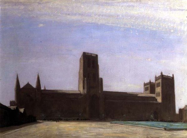 Durham Katedrali (tuval üzerine yağlı boya) by David Young Cameron