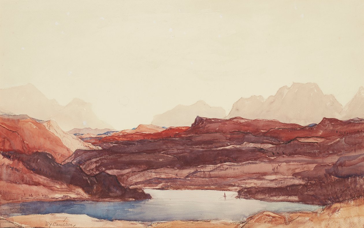 Yaylalarda (suluboya) by David Young Cameron