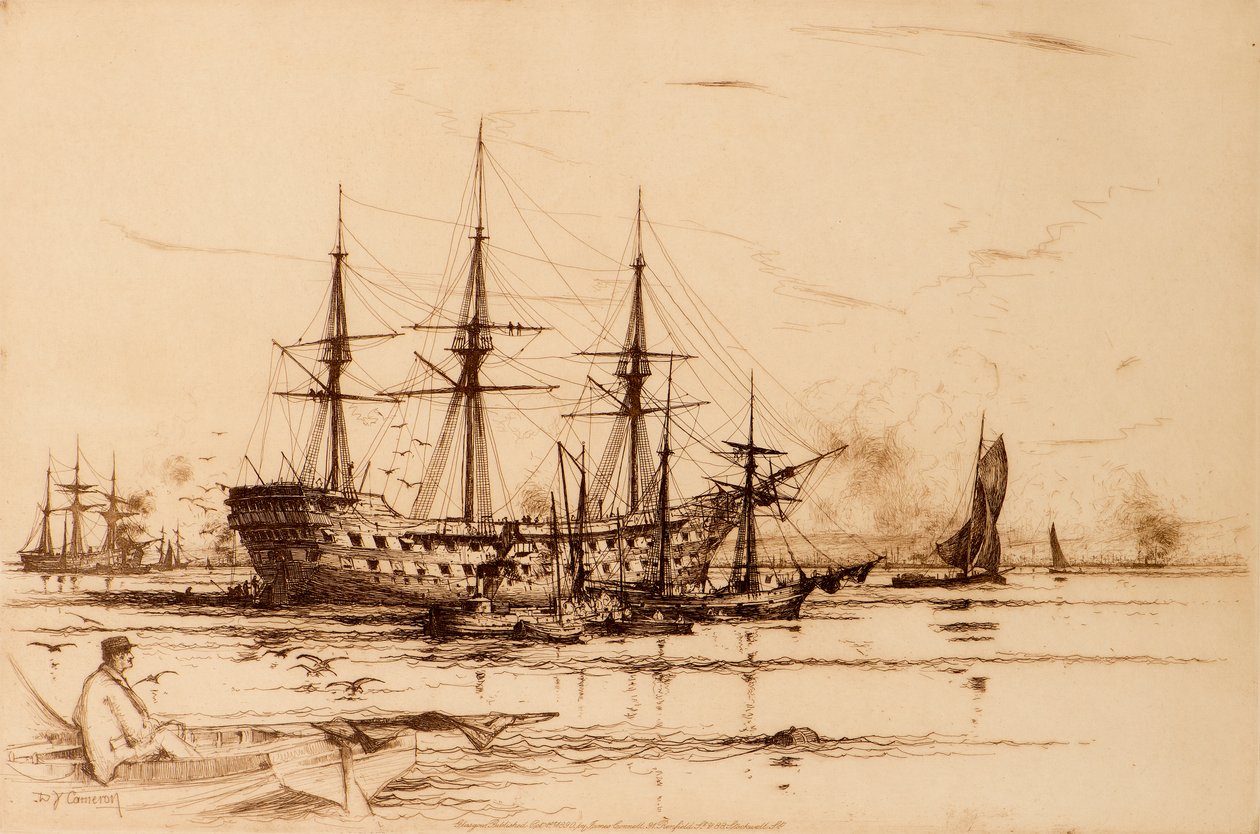 Eski İntikam (gravür) by David Young Cameron
