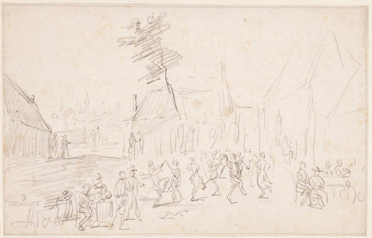 Bir köylü düğünü by David Teniers the Younger